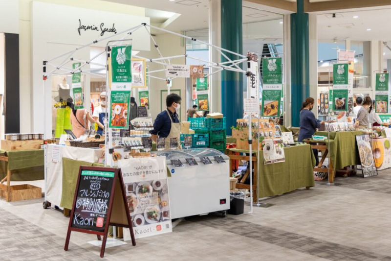 「ファーマーズマルシェ in KUZUHA MALL」に出店中のKaori-熏の店舗(2022.08.21)