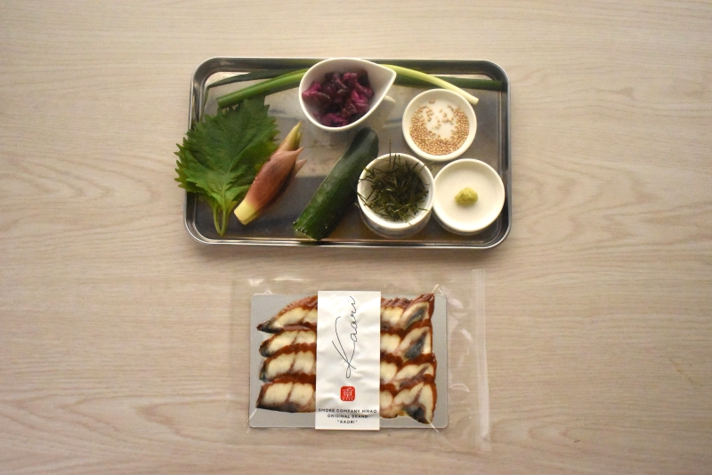 スモーク国産うなぎを使った冷やし茶漬け_材料