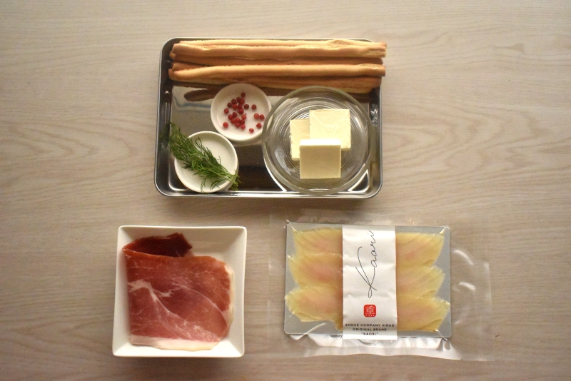 スモークカジキのスティックおつまみ_材料
