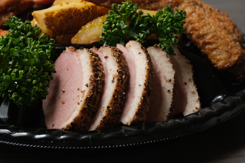 合鴨パストラミ_盛付