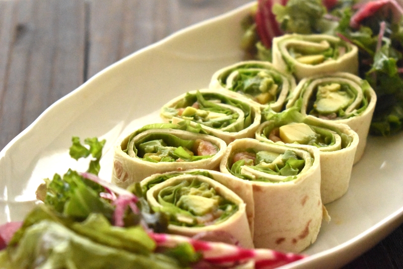 トルティーヤロール　サーモンポキ風味