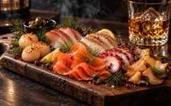 本燻製のスモーク魚介類